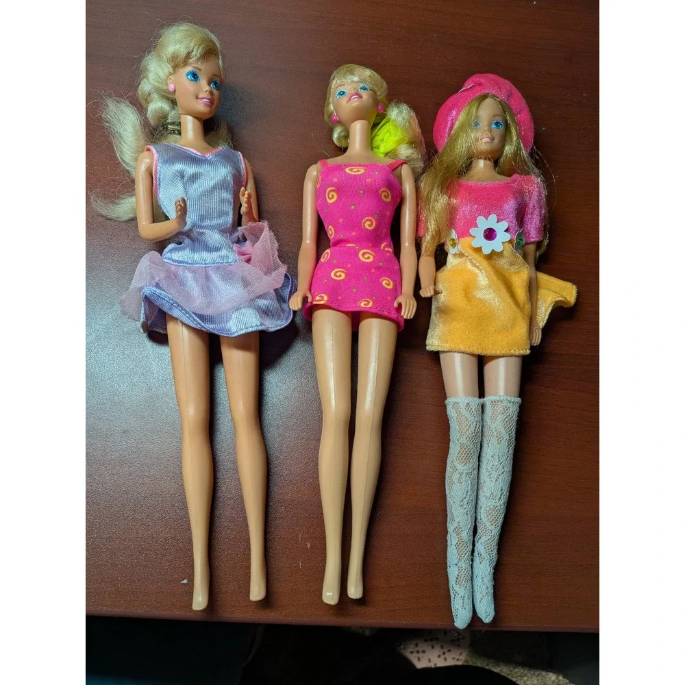Vintage 1980s & 1990s Barbie Doll Lot Ken Bride Neon Fashion Parts Repair